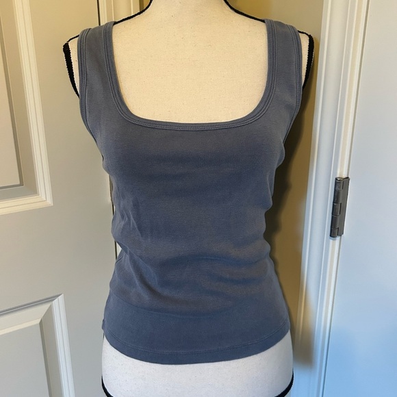 Ocean Drive 100% cotton Slate Blue thick strap Tank Top - Picture 1 of 5